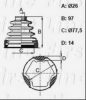 FIRST LINE FCB6158 Bellow, driveshaft
